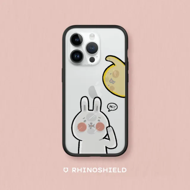 【RHINOSHIELD 犀牛盾】iPhone 11/11 Pro/Max Mod NX手機殼/懶散兔與啾先生-貼玻璃(懶散兔與啾先生)