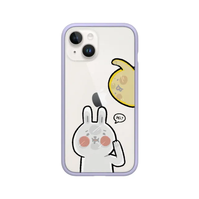 【RHINOSHIELD 犀牛盾】iPhone 11/11 Pro/Max Mod NX手機殼/懶散兔與啾先生-貼玻璃(懶散兔與啾先生)