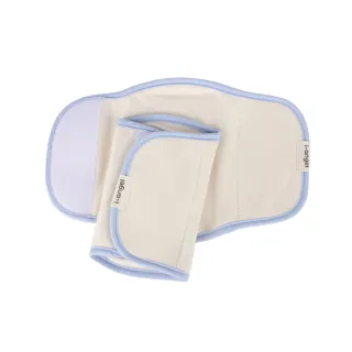 【I-ANGEL】韓國有機棉口水巾/適用嬰兒寶寶坐墊揹巾推車汽座(藍)
