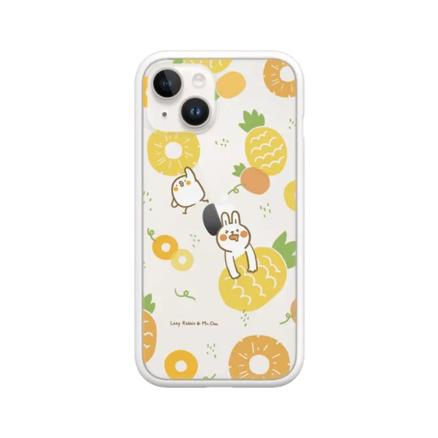 【RHINOSHIELD 犀牛盾】iPhone 12 mini/12 Pro/Max Mod NX手機殼/懶散兔與啾先生-鳳梨(懶散兔與啾先生)