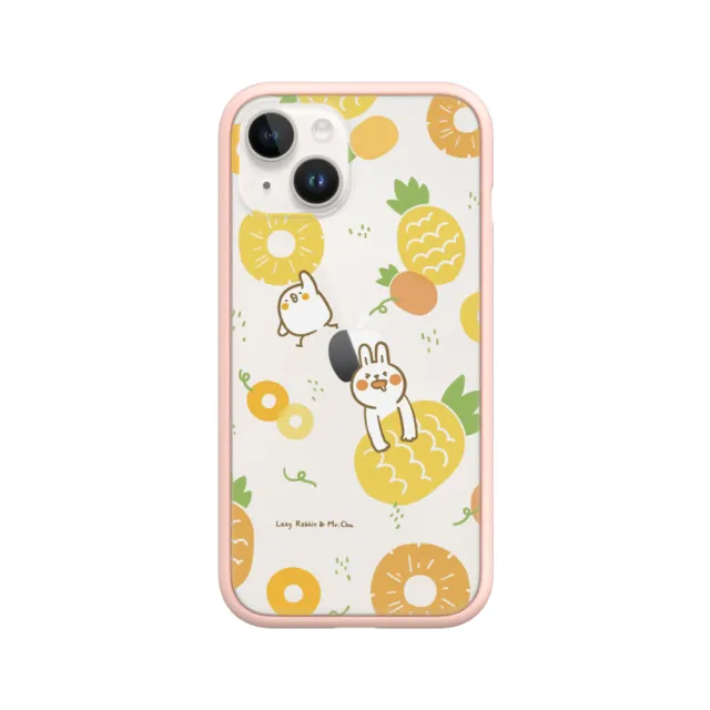 【RHINOSHIELD 犀牛盾】iPhone 12 mini/12 Pro/Max Mod NX手機殼/懶散兔與啾先生-鳳梨(懶散兔與啾先生)
