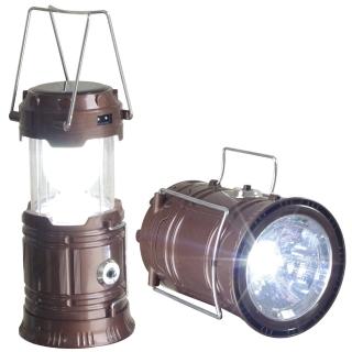 【新一代】太陽能充電露營燈 手電筒超值2入(戶外露營燈)