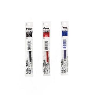 【Pentel 飛龍】ENERGEL 耐水極速鋼珠筆芯 0.5mm 12支/盒 LRP5(黑/紅/藍)
