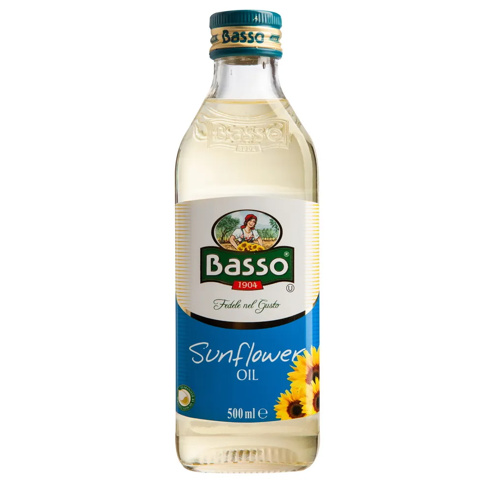 【BASSO 巴碩】義大利純葵花油 500ml x1瓶