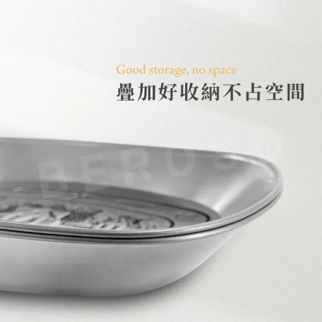 【Beroso 倍麗森】買一送一復古北歐風立體壓紋野餐盤子-兩款任選(露營餐具/深盤/郊遊)
