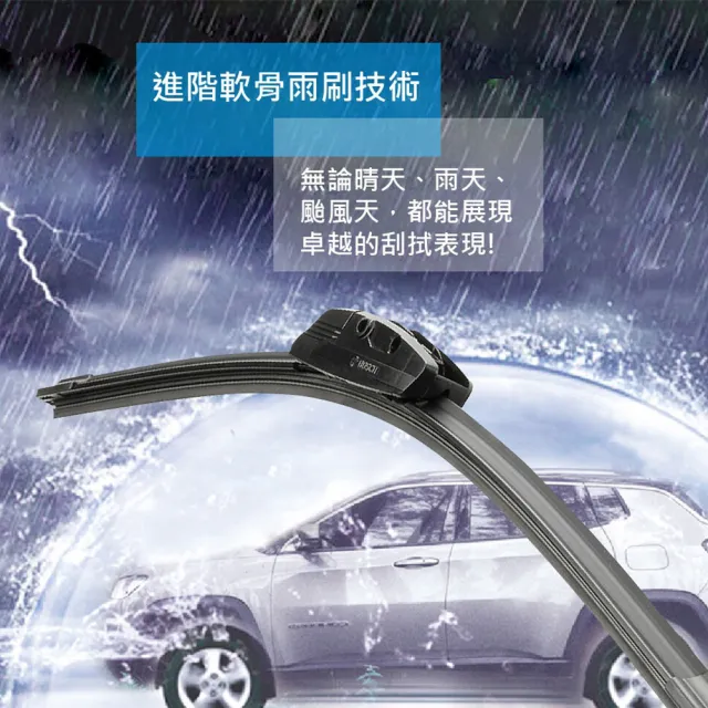 【BOSCH 博世】雨刷 橡膠 軟骨 22吋_送安裝(車麗屋)