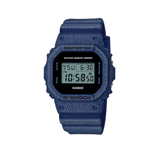 CASIO 卡西歐 G-SHOCK 電子錶 橡膠錶帶 防水200米(DW-5600DE-2D)