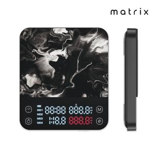 【Matrix】M1 PRO 小智 義式手沖LED觸控雙顯咖啡電子秤Type-C充電(粉液比 分段注水 義式自動計時 情人節)