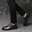 【ANSEL】真皮皮鞋 紳士鞋/全真皮頭層牛皮典雅時尚休閒紳士鞋-男鞋(棕)