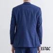 【SST&C.超值限定】海軍藍格紋修身西裝外套0112003009