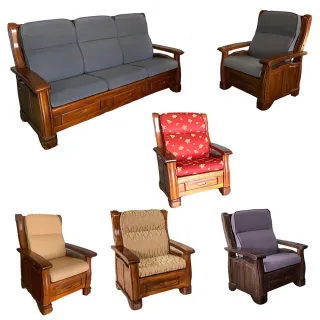 【CLEO】10公分厚背高74公分沙發坐靠墊(6入買就送便利袋隨機色1入)