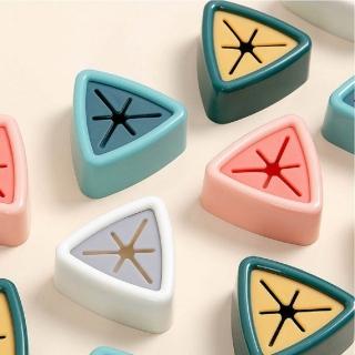 【WO HOME】莫蘭迪色時尚簡約黏貼式無痕毛巾塞掛勾*4色入(掛鉤/抹布塞/收納掛架)