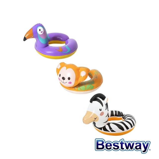【BESTWAY】野生動物園兒童泳圈 款式隨機出貨(泳具 泳圈)