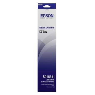 【EPSON】原廠色帶S015611 黑(LQ-690C)