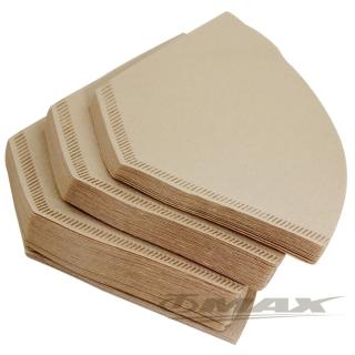 【omax】無漂白咖啡濾紙2-4杯用-480入(共6包)