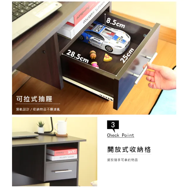 【RICHOME】哥德簡單書桌/工作桌/電腦桌(台灣製)