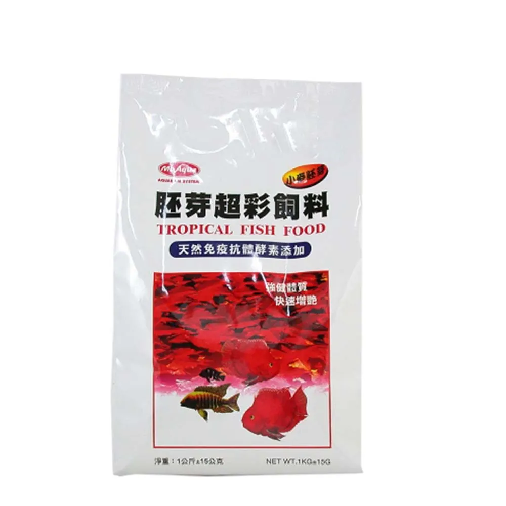 【Mr.AQUA】胚芽超彩飼料-小粒 1kg(2包)