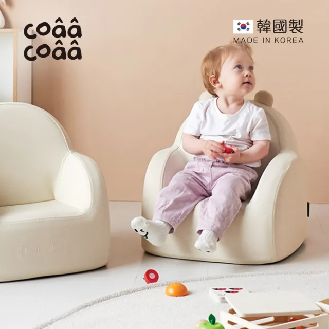 【韓國coaa-coaa】韓國製頂級SOFFKIN環保皮革動物造型兒童沙發椅-多款可選(動物造型椅/成長椅/學習椅)
