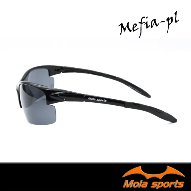 【Mola Sports】摩拉偏光運動太陽眼鏡 UV400(超輕量 男女 跑步 高爾夫Mefia-pl)