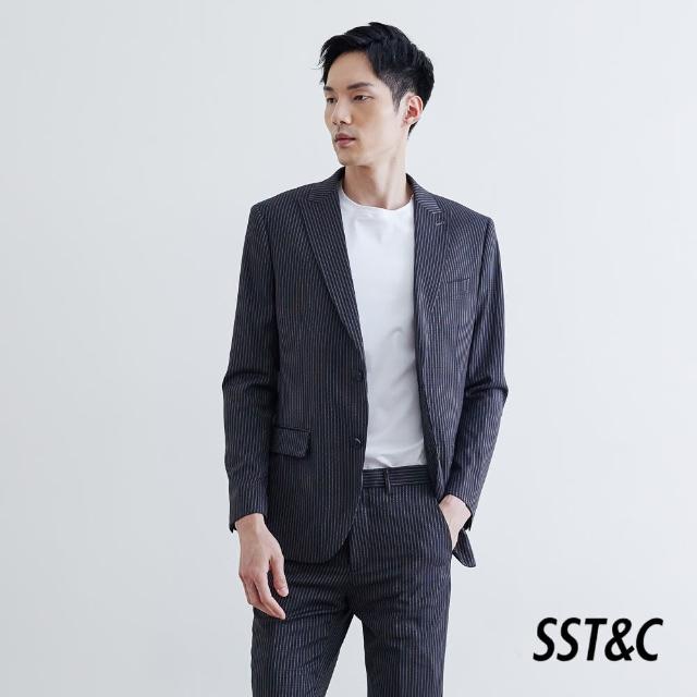 【SST&C】復古條紋修身西裝外套0111910007(出清2折)