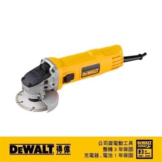 【DEWALT 得偉】850W 4英吋強力型砂輪機 歐式開關(DWE 8200 S)