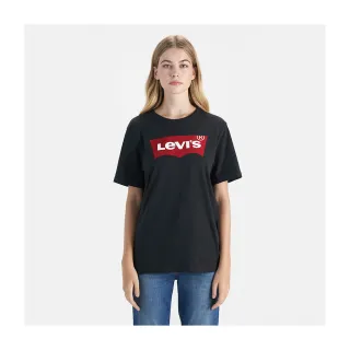 【LEVIS 官方旗艦】男款 短袖T恤 / 修身版型 / 經典LOGO TEE / 黑 熱賣單品 17783-0137