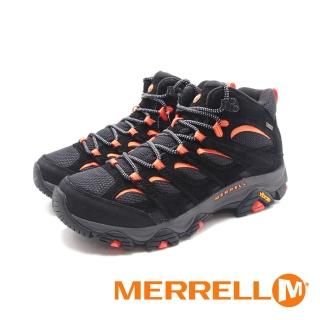 【MERRELL】男 MOAB 3 MID GORE-TEX防水登山中筒鞋 男鞋(黑橘)