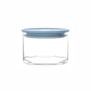 【Ocean】玻璃儲物罐 釀酒罐 385ml 1入 Norma系列 藍色(釀酒罐 醃漬罐 真空罐 儲物罐 玻璃罐)