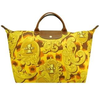 【LONGCHAMP】聯名系列Jeremy Scott旅行袋(黃)