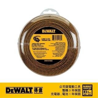 【DEWALT 得偉】原廠割草繩0.080 x225 適用DCST990及DCST920(DWO 1DT802)