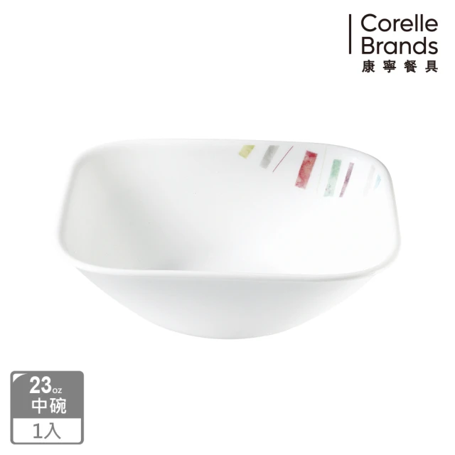 【CORELLE 康寧餐具】自由彩繪方形23oz小碗(2323)