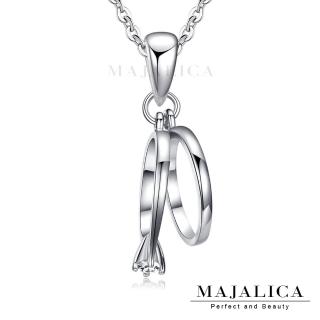 【Majalica】新年禮物．純銀項鍊(銀色白鋯)