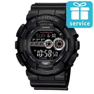 【CASIO】G-SHOCK 強悍菱格壓紋造型錶(GD-100-1B)