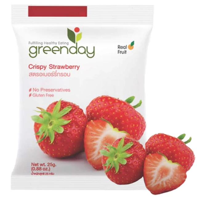 【Greenday】草莓凍乾25g(整顆草莓-40度冷凍乾燥製成)
