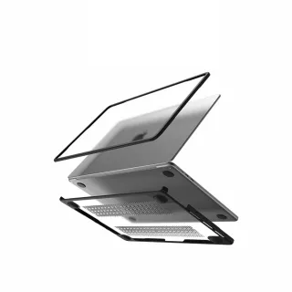 【SwitchEasy 魚骨牌】MacBook Pro 13吋 Defender 透明筆電保護殼(支援 M2/M1/Intel)
