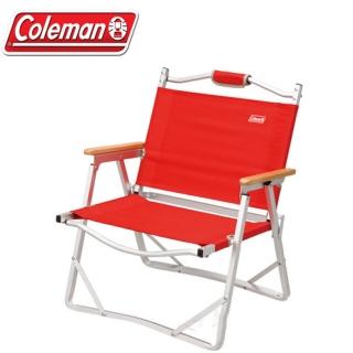 【美國 Coleman】輕薄摺疊椅.鋁合金休閒椅.折疊椅.導演椅.摺合椅.野餐椅.露營椅(CM-7670 紅)