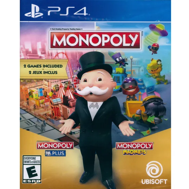 【SONY 索尼】PS4 地產大亨 PLUS + 地產大亨：瘋樂 MONOPOLY PLUS+Madness(英文美版)