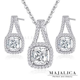 【Majalica】純銀項鍊．耳環套組．新年禮物