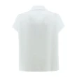 【ILEY 伊蕾】簡約排釦連袖縲縈提織上衣(白色；M-XL；1232021530)