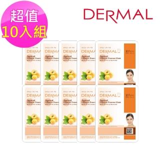 【DERMAL】杏仁緊緻潤膚面膜10入組(人氣面膜)