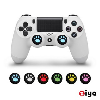 【ZIYA】PS4 副廠 遙控手把3D按鈕帽蓋 喵星人(4入 顏色隨機)