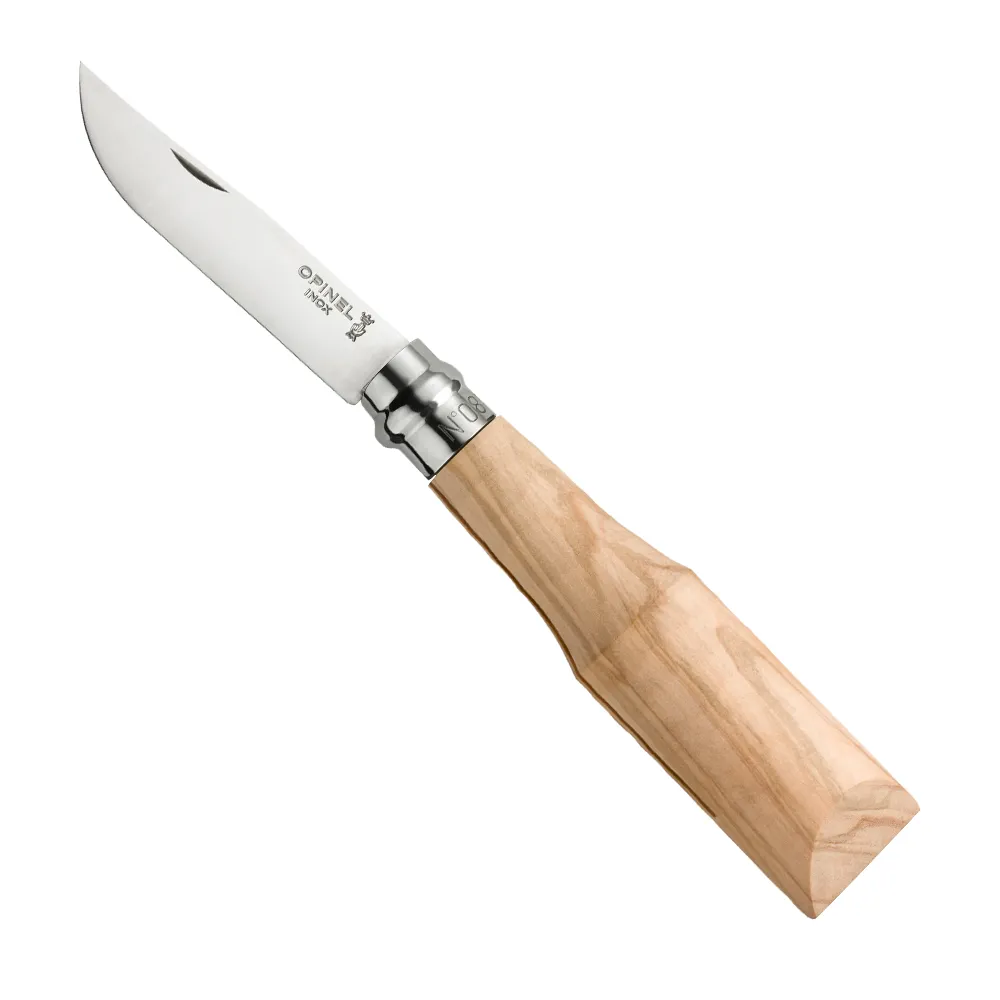 【OPINEL】OPINEL No.08 法國刀 未經打磨握柄系列- 橄欖木刀柄/不鏽鋼刀(#001168)