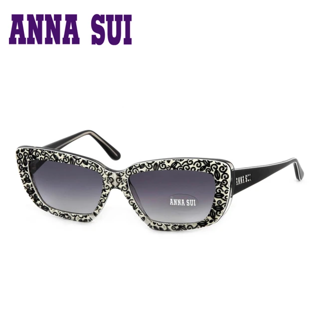 【Anna Sui】日本安娜蘇 魔幻時尚立體精雕造型太陽眼鏡(黑色-AS52601)
