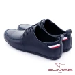 【CUMAR】時尚穿搭真皮休閒鞋(藍色)