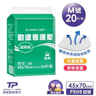 【勤達】強力瞬吸乾爽成人尿墊看護墊M號-20片/包(45x70cm老人防漏墊、隔離墊、尿墊、產褥墊)
