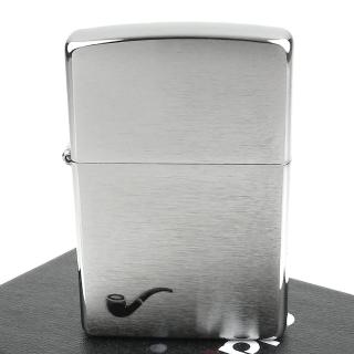 【ZIPPO】美系-Pipe Lighter-煙鬥用打火機(拉絲打磨電鍍鉻款)