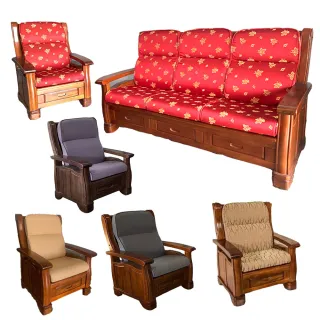 【CLEO】沙發坐靠墊74公分布套(3入)