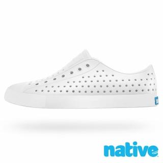 【Native Shoes】男/女鞋 JEFFERSON 洞洞鞋/防水鞋/膠鞋/雨鞋/拖鞋(11100100-1999 / 貝殼白)