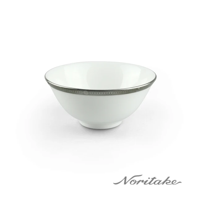 【NORITAKE】文藝復興銀邊骨磁湯碗(9.6cm)