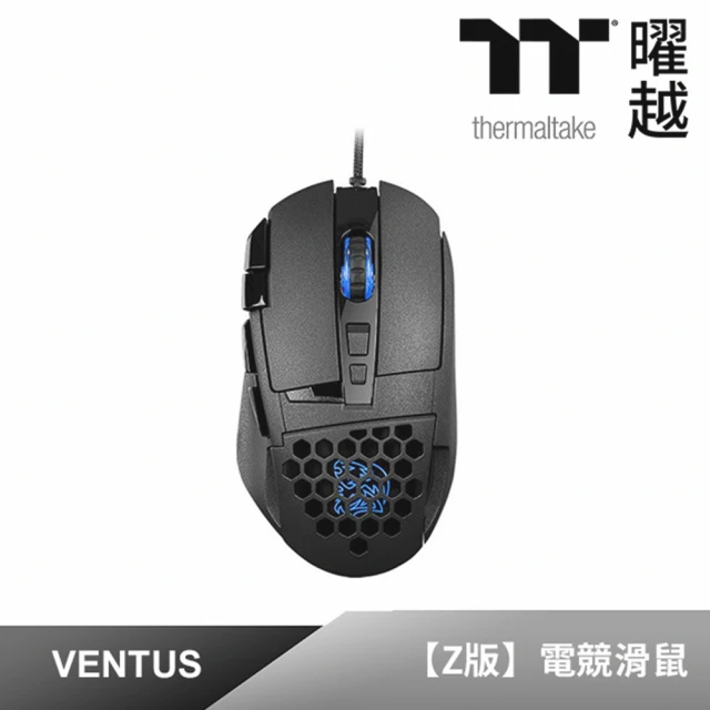 【Tt eSPORTS 曜越】夜襲 VENTUS Z 雷射引擎電競滑鼠(MO-VEZ-WDLOBK-01)